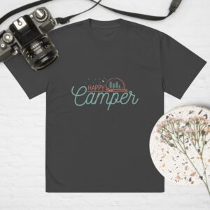 Happy camper Oversized faded t-shirt