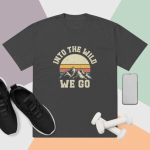 Into the Wild We Go Oversized faded t-shirt