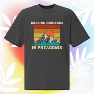 Chasing Horizons in Patagonia Oversized faded t-shirt