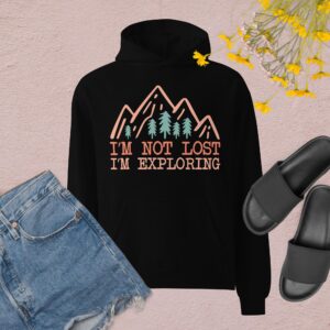 I'm not lost I'm exploring Unisex oversized hoodie