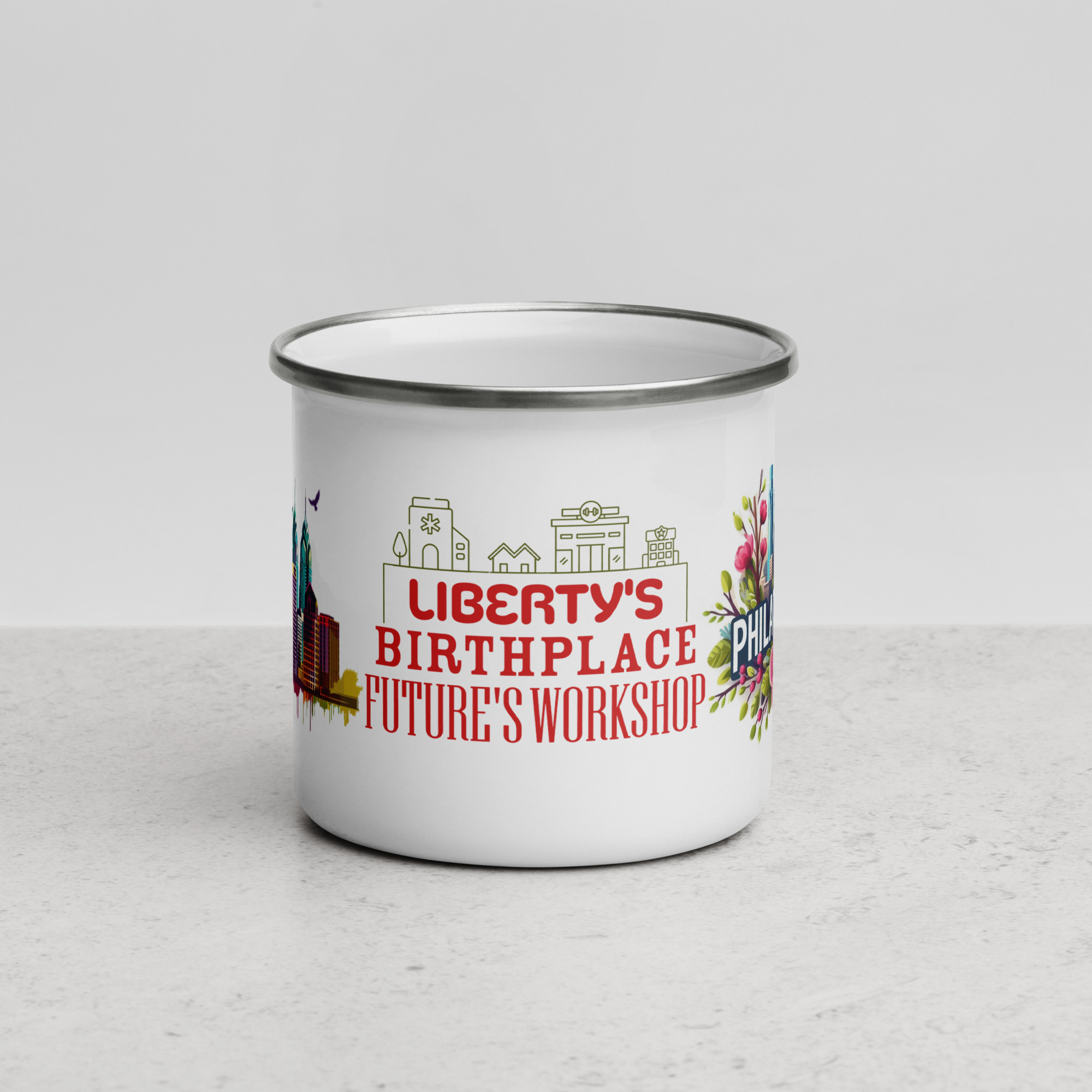 Philadelphia Enamel Mug