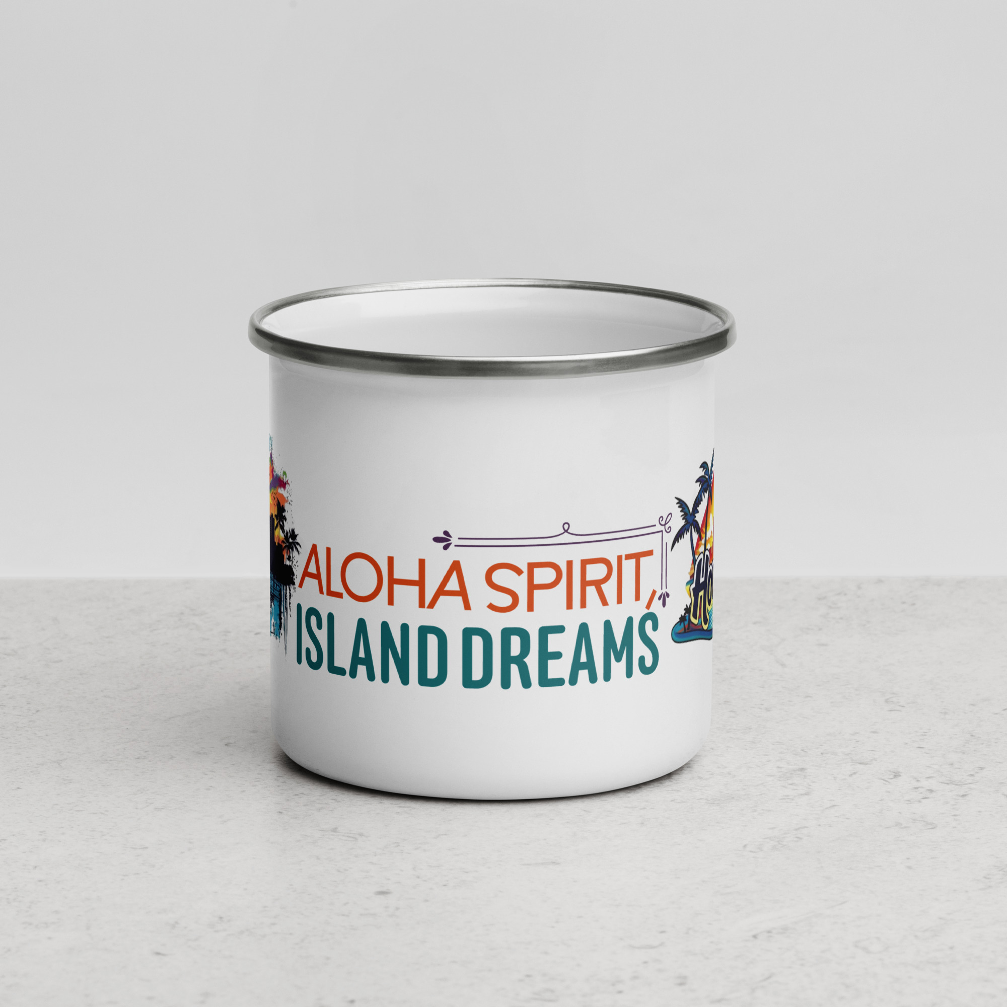 Honolulu Enamel Mug