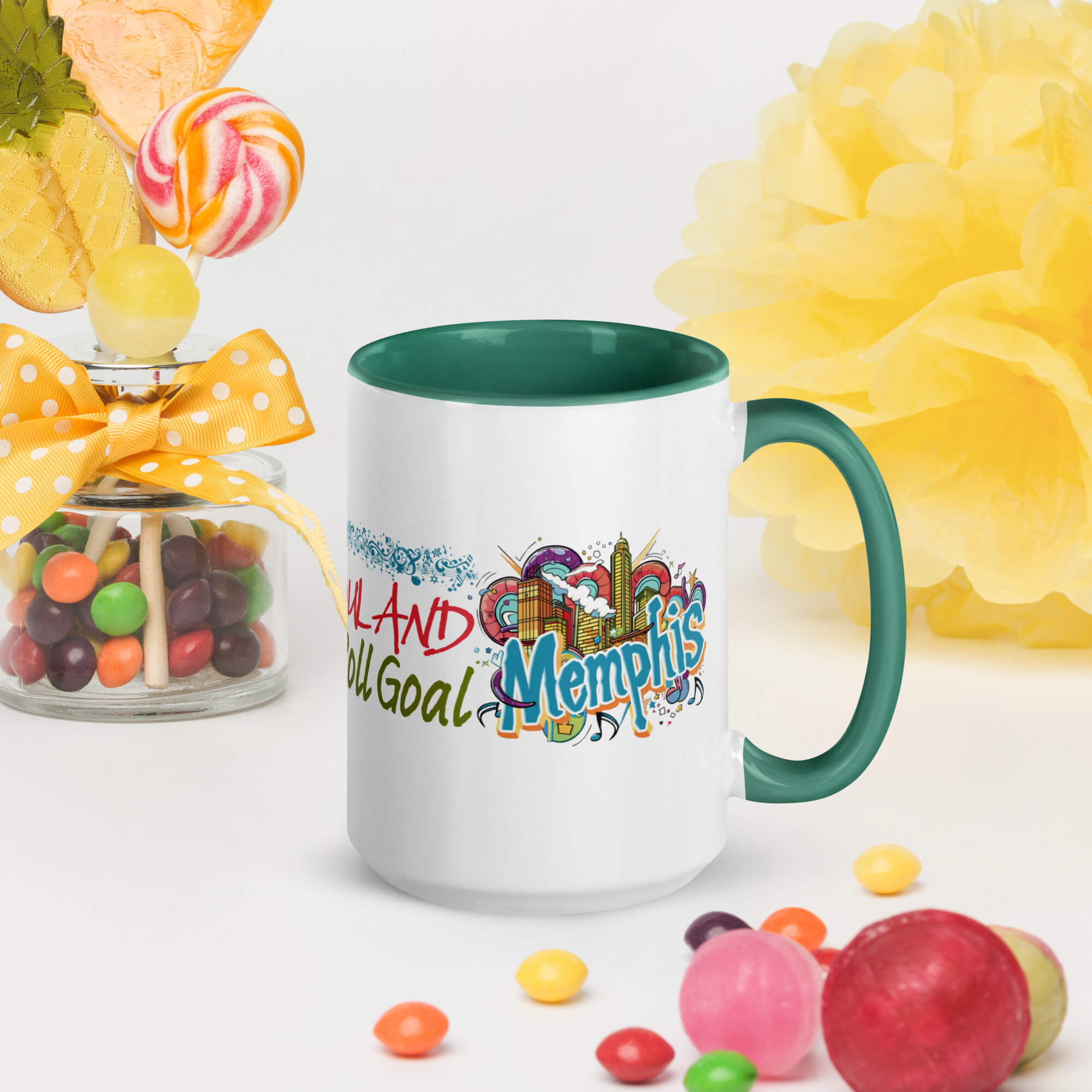 Memphis Mug with Color Inside