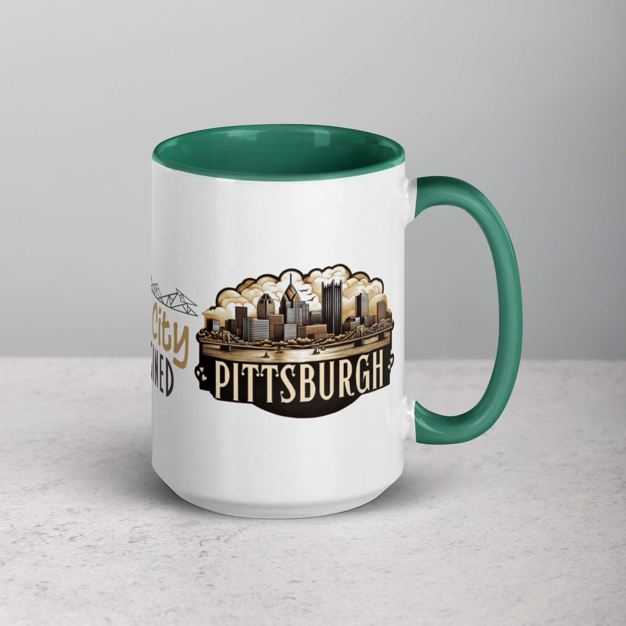 Pittsburgh Mug with Color Inside