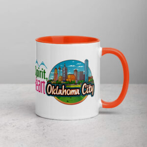 Oklahoma City Mug with Color Inside