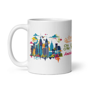 Ohio White glossy mug