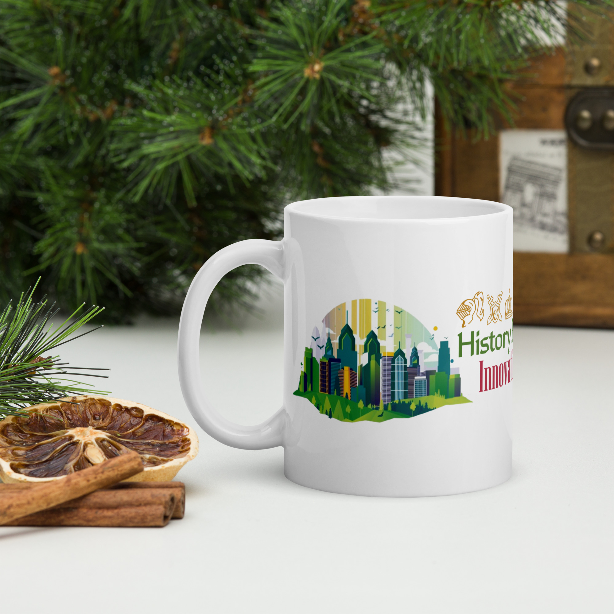 Pennsylvania White glossy mug