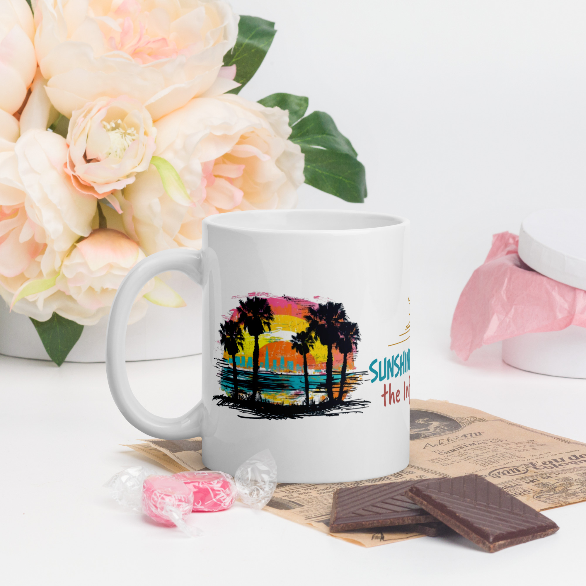 California White glossy mug