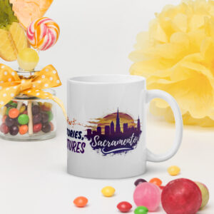 Sacramento White glossy mug