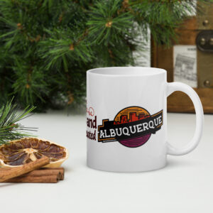 Albuquerque White glossy mug