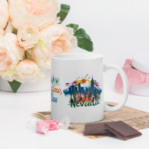 Nevada White glossy mug