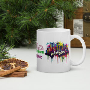 Washington White glossy mug