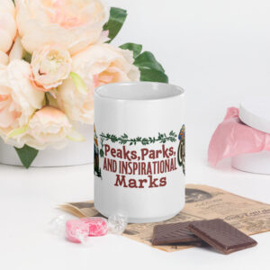 Colorado Springs White glossy mug