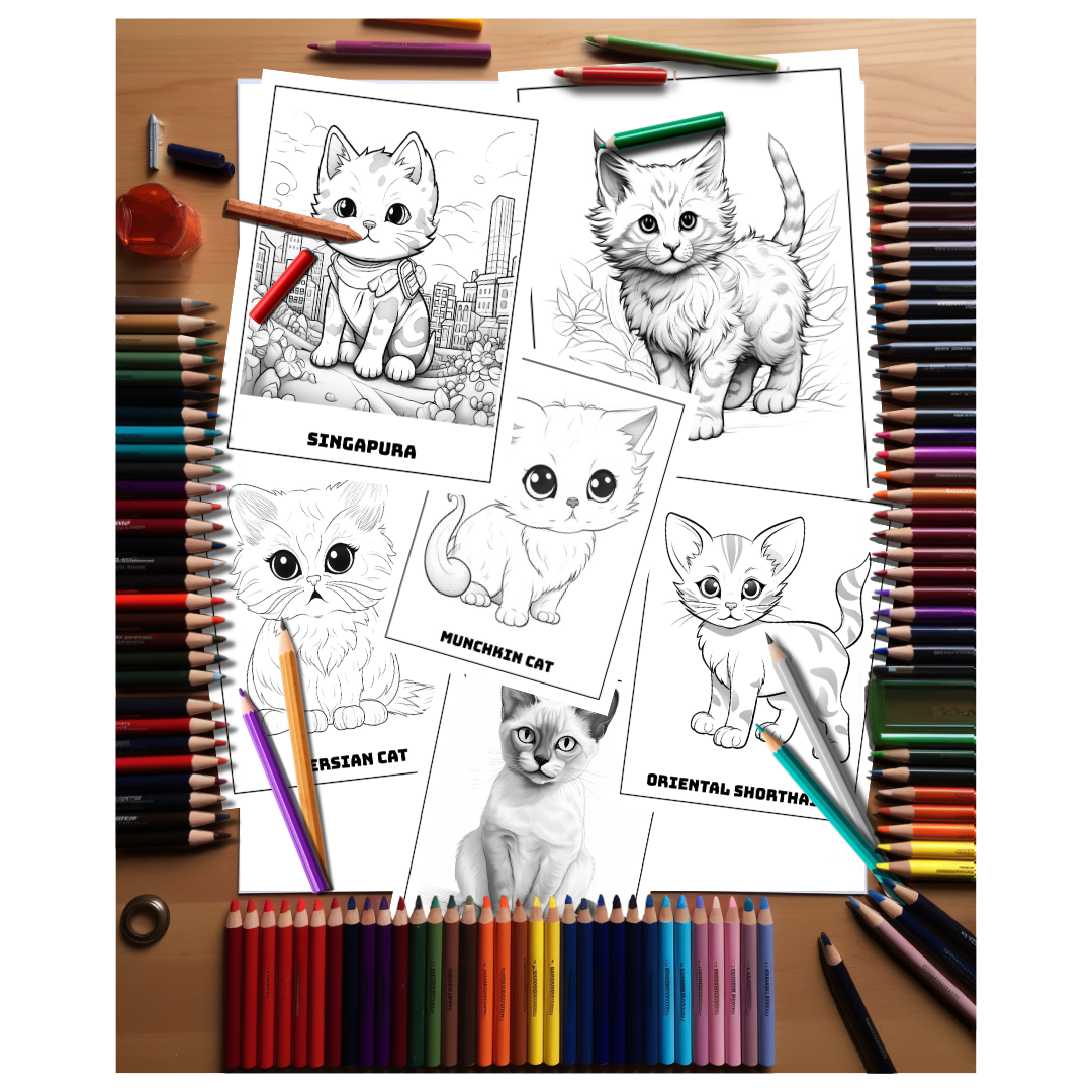 Adorable-Kittens-Coloring-Book-Inside-Sample-1-Pages