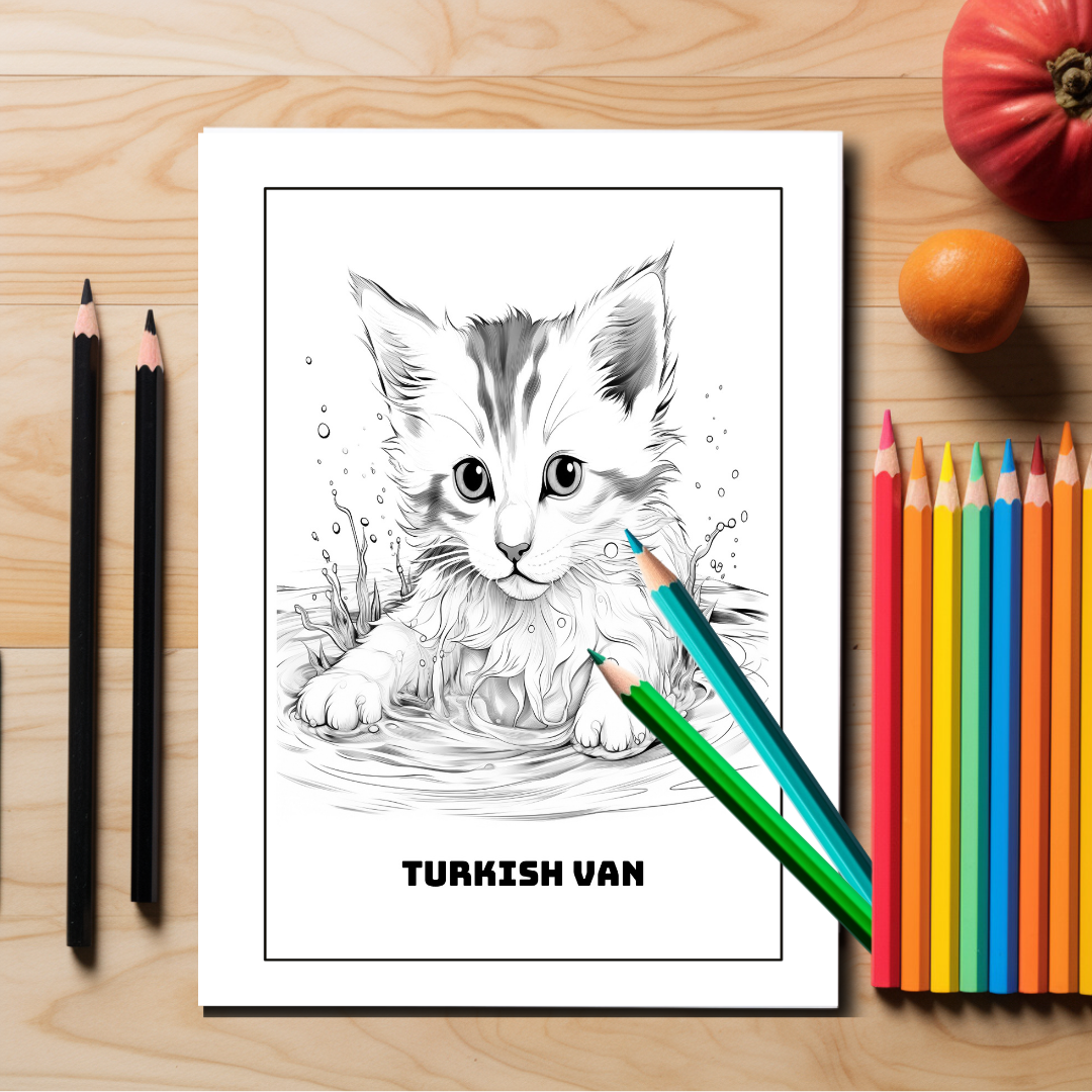 Adorable-Kittens-Coloring-Book-Inside-Sample-2-Turkish-Van