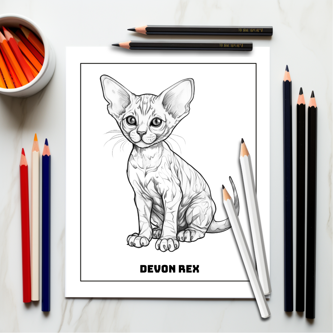 Adorable-Kittens-Coloring-Book-Inside-Sample-6-Devon-Rex