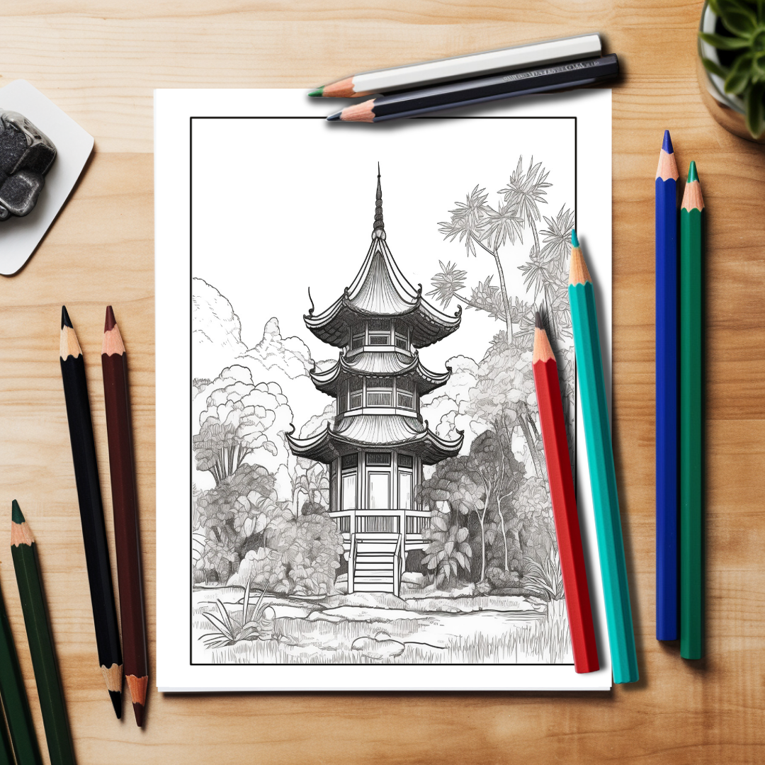 Color-Me-Architectural-Coloring-Book-Inside-Sample-7-Pagoda