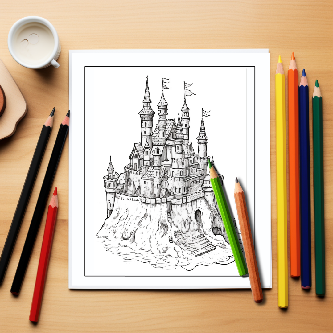 Color-Me-Architectural-Coloring-Book-Inside-Sample-9-Sandcastle