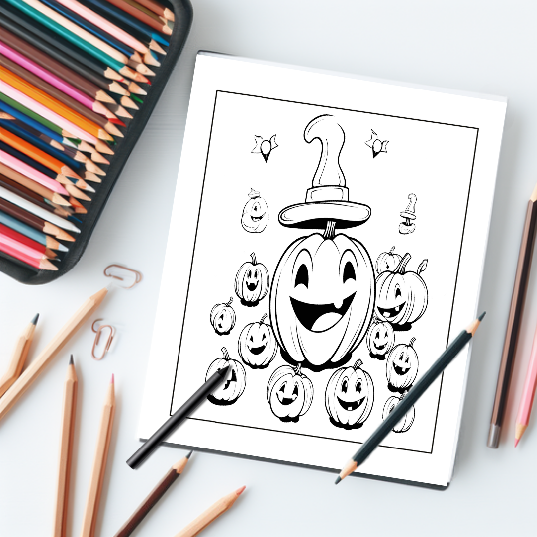 Cute-And-Spooky-Halloween-Coloring-Book-Inside-Sample-5-Pumpkin-Patch
